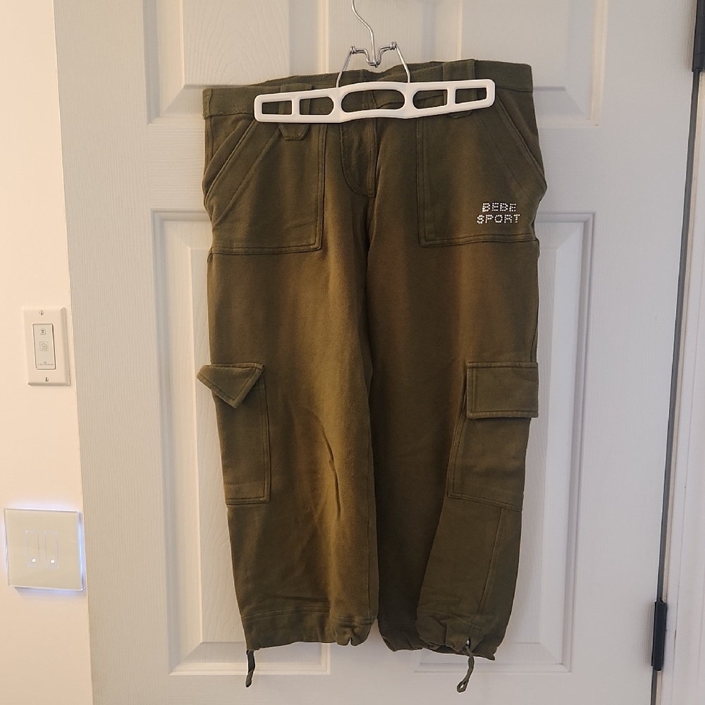 Bebe Sport Khaki Cargo Pants